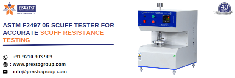 ASTM F2497 05 scuff tester for accurate scuff resistance testing